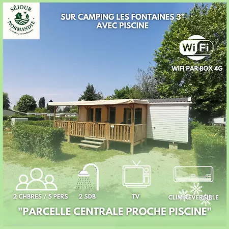Sejour Normandie - Mobilhome Premium 2ch-5p Avec Clim-tv-wifi Dans L'eure - 347 Kamp alanı *